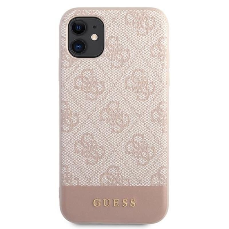 Guess 4G Bottom Stripe Collection - Case for iPhone 11 (Pink) 3
