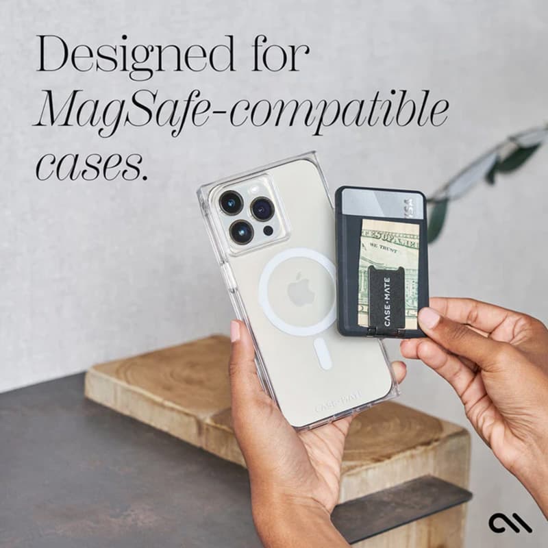 Case-Mate Magnetic 3 in 1 Wallet MagSafe - Magnetic Wallet with Stand (Black) 4