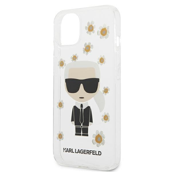 Karl Lagerfeld Iconic Karl Flower - Case for iPhone 13 Mini (Clear) 6