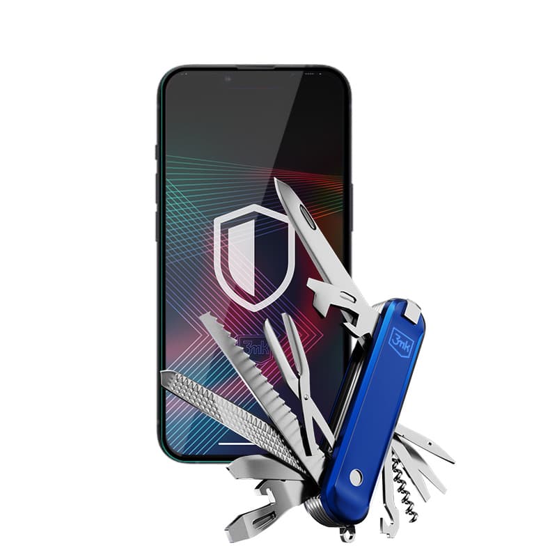 3mk HardGlass Max Lite - Tempered Glass for iPhone 14 Pro (Black) 4