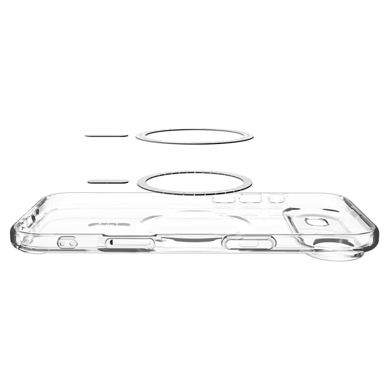 Spigen Ultra Hybrid Mag MagSafe - Case for iPhone Air (Clear/White) 7