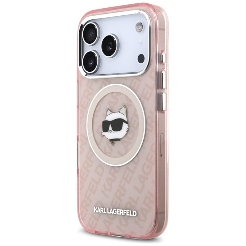 Karl Lagerfeld IML Choupette Head Logo MagSafe - Case for iPhone 17 Pro Max (pink) 2