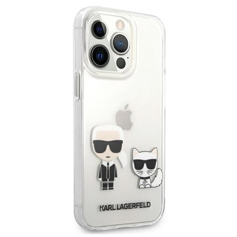 Karl Lagerfeld Ikonik & Choupette - Case for iPhone 13 Pro Max (Transparent) 4