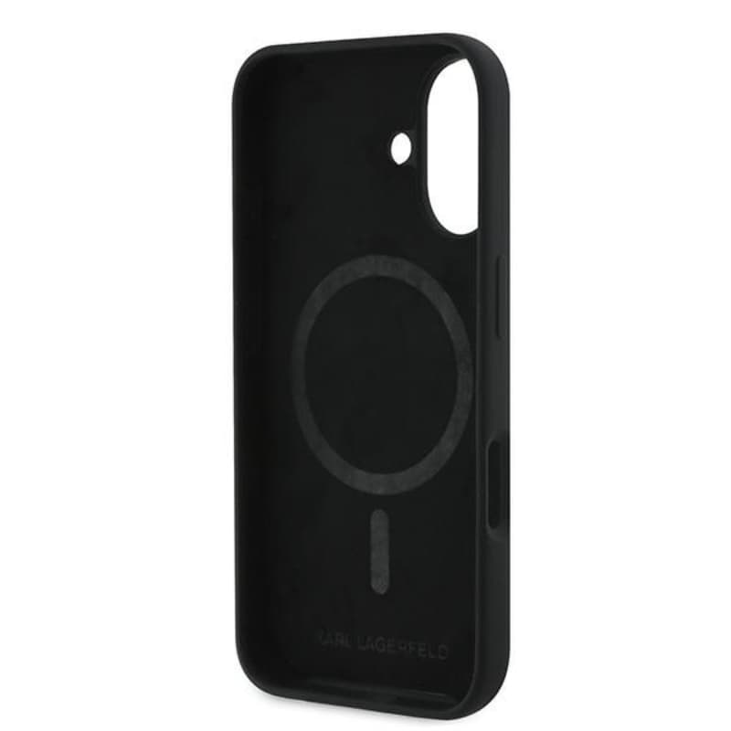 Karl Lagerfeld Silicone Double Heads Print MagSafe - Case iPhone 16 Plus (black) 7