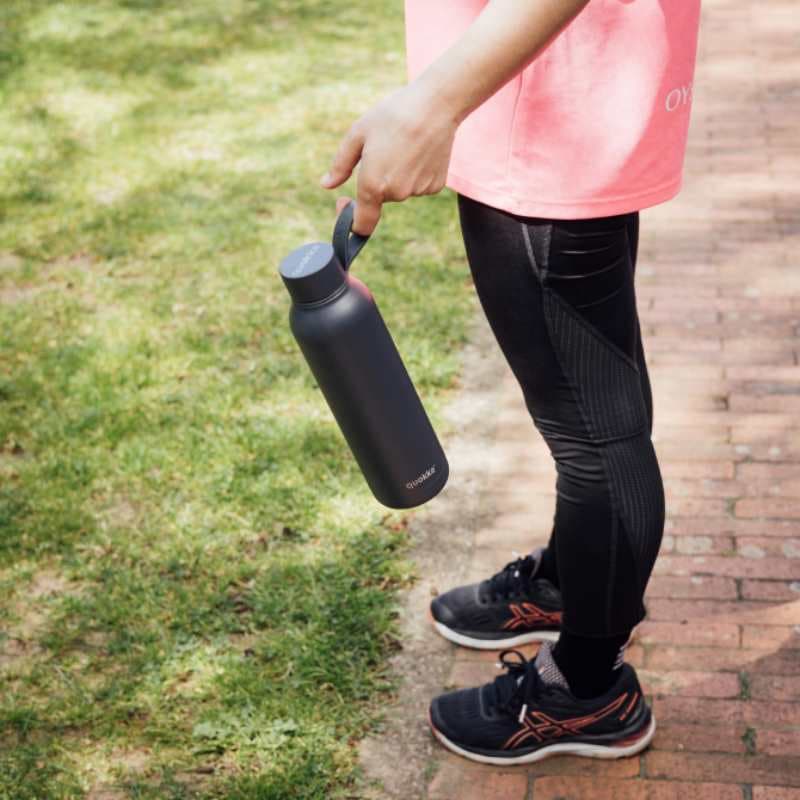 Quokka Solid With Strap - 630 ml Stainless Steel Thermos Bottle with Strap (Slate) 5