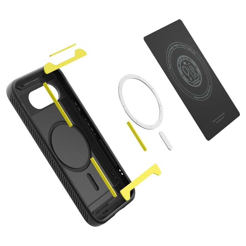 Spigen Rugged Armor Mag MagSafe - Case for Google Pixel 9a (Matte Black) 8