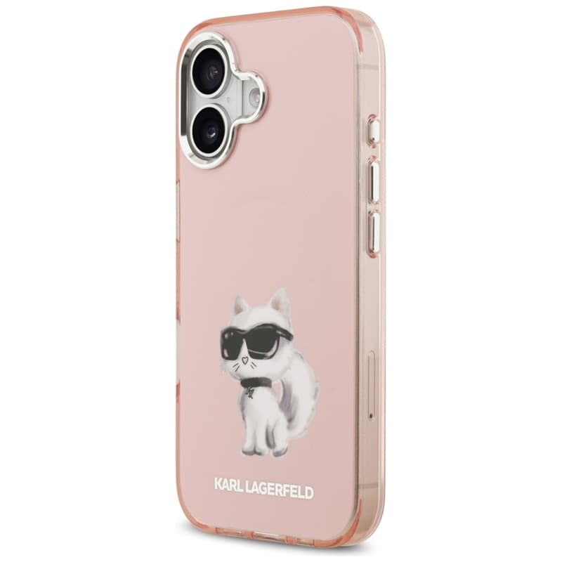 Karl Lagerfeld IML Aquarelle Choupette & Logo MagSafe - Case for iPhone 17 (pink) 2