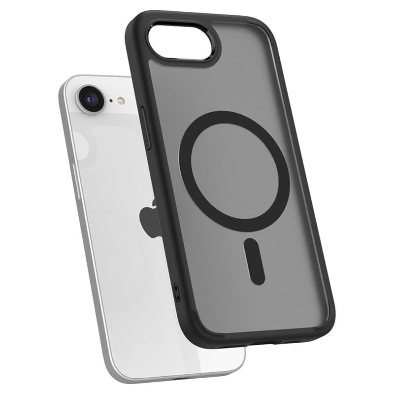 Spigen Ultra Hybrid Mag MagSafe - Case for iPhone 17e / 16e (Frost Black) 6