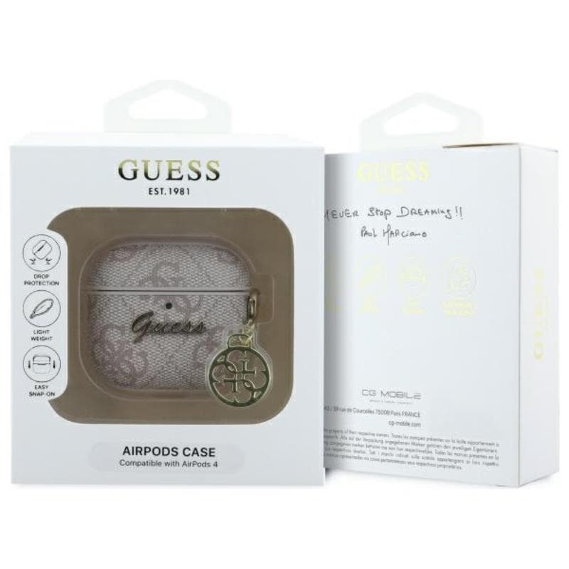 Guess 4G Charm Collection - Case for AirPods 4 (Pink) 3