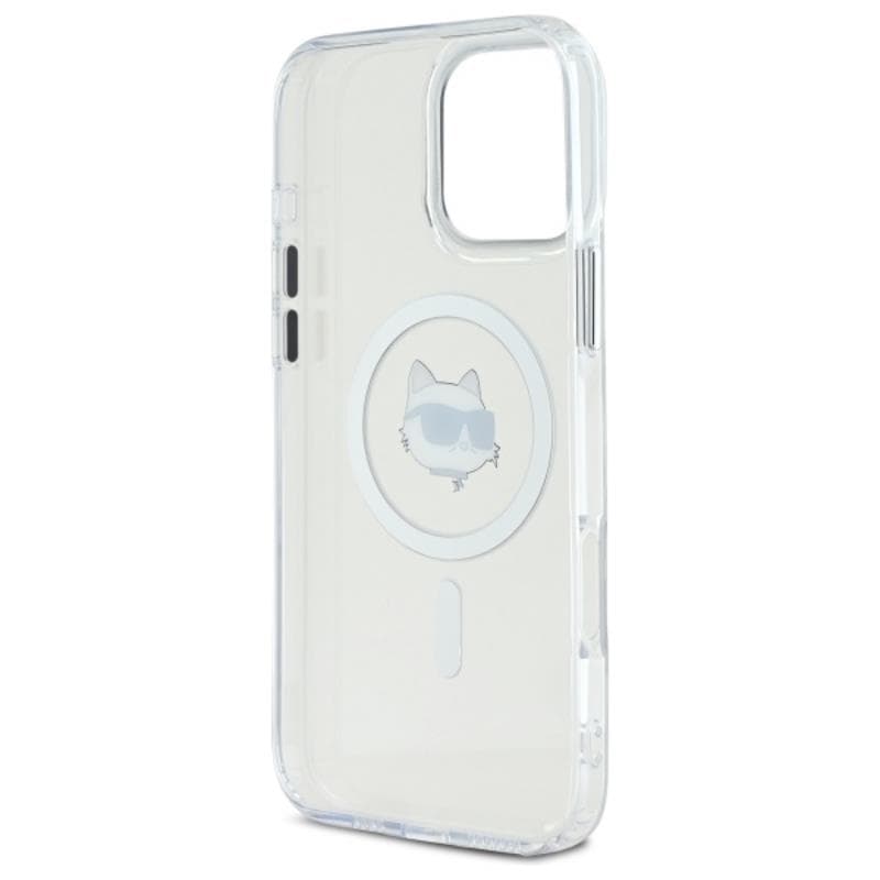 Karl Lagerfeld IML Metal Choupette Head MagSafe - Case for iPhone 16 Pro Max (white) 7
