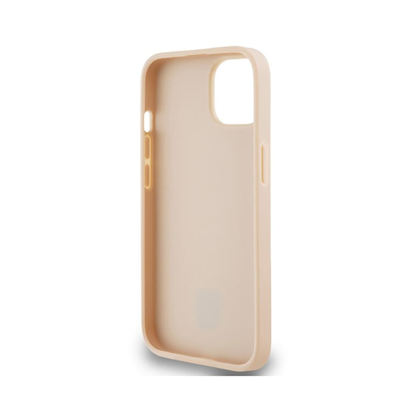 DKNY Leather Checkered Mono Pattern & Printed Stripes - Case for iPhone 15 Plus / 14 Plus (pink) 7