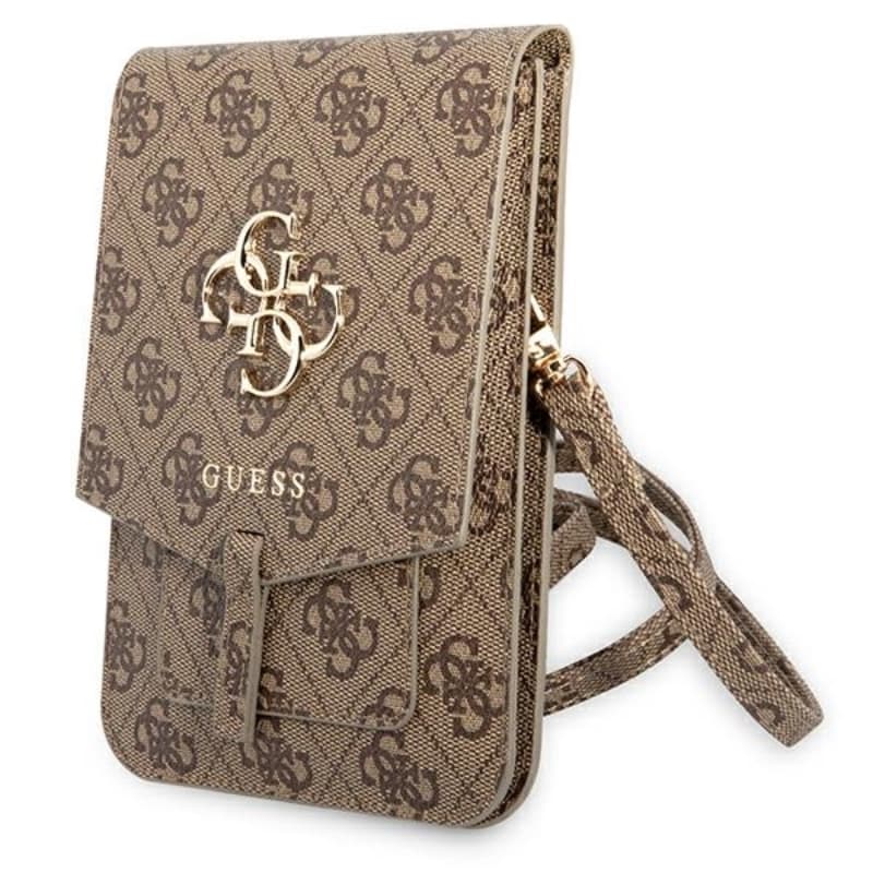 Guess 4G Big Metal Logo Phone Bag - Bag with a smartphone compartment (brown) 1