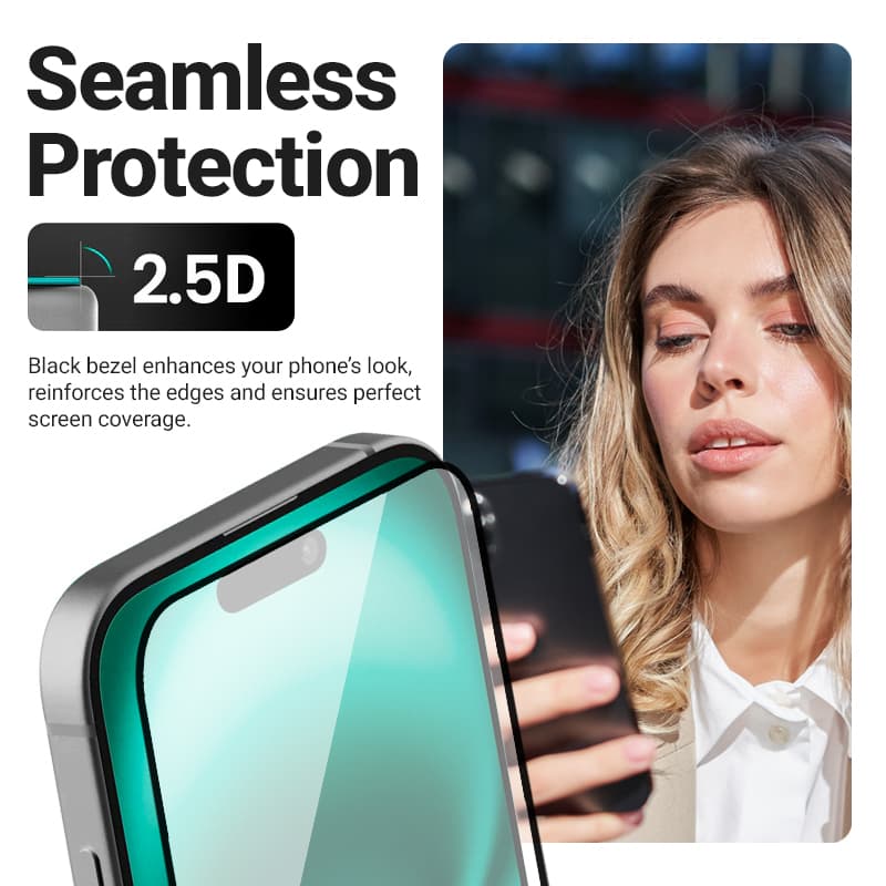 Crong 3D Armor Glass - Tempered glass iPhone 17 Pro Max + installation frame 5