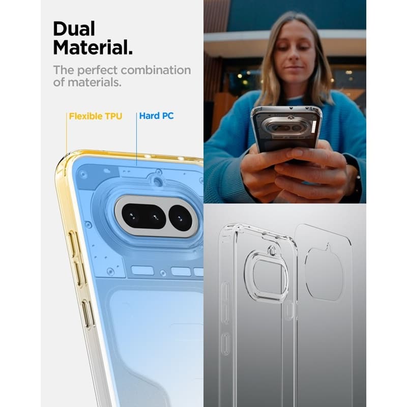 Spigen Ultra Hybrid - Case for Nothing Phone 4a (Crystal Clear) 7