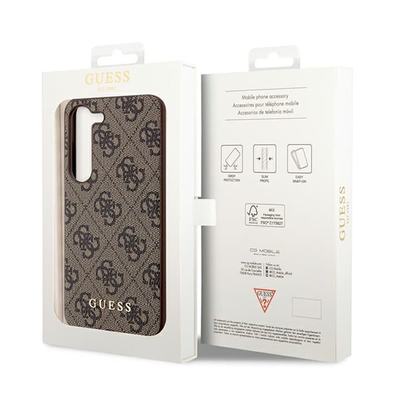 Guess 4G Charms Collection - Case Samsung Galaxy A35 5G (brown) 8