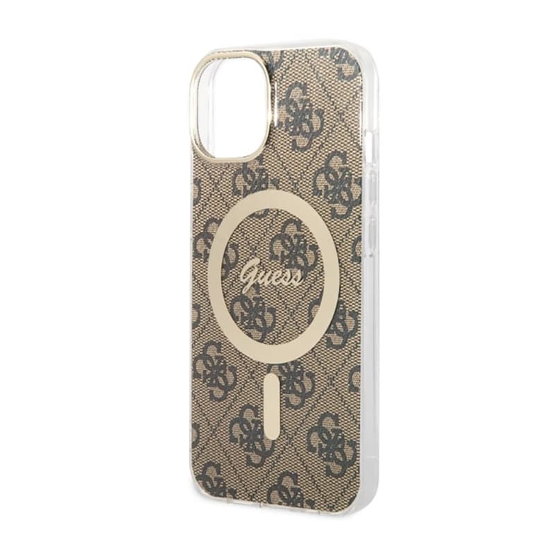 Guess 4G MagSafe - Case for iPhone 14 (Brown) 5