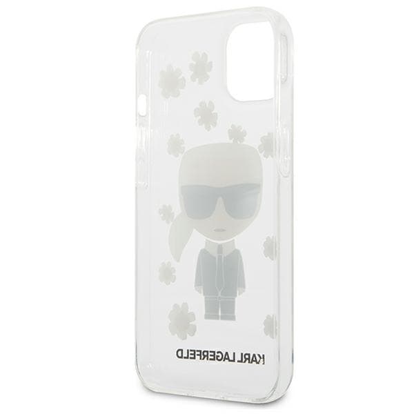 Karl Lagerfeld Iconic Karl Flower - Case for iPhone 13 Mini (Clear) 7