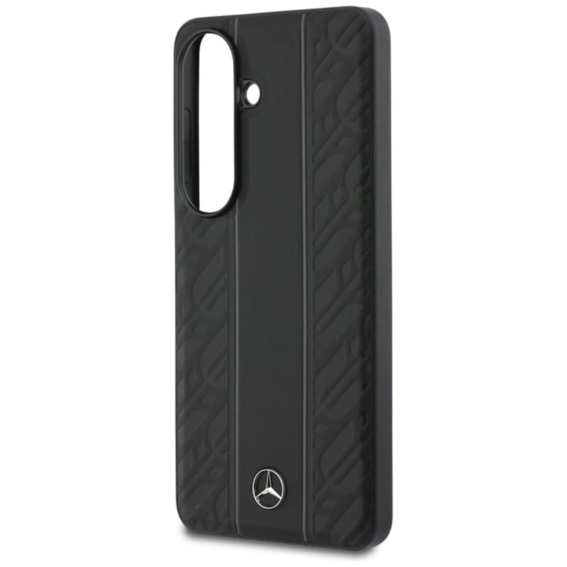 Mercedes Laurel Leaves Vertical Stripes MagSafe Case for Samsung Galaxy S26 (Black) 6