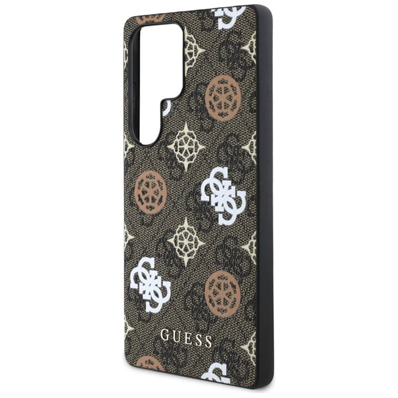 Guess 4G Printed Colored Peony Pattern MagSafe - Case for Samsung Galaxy S25 Ultra (brown) 6