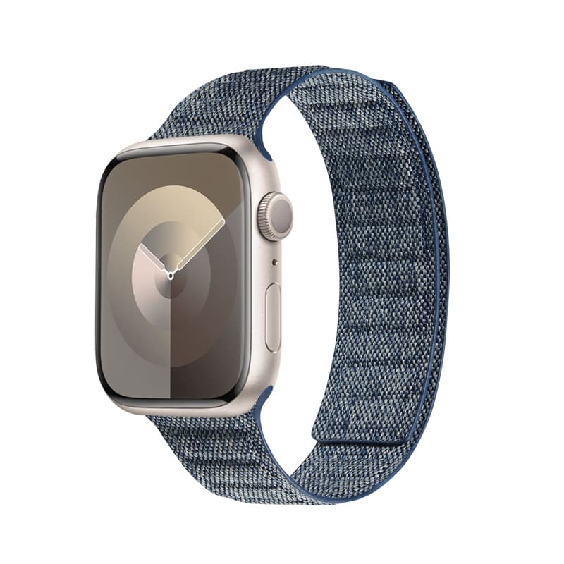 Crong Melange - Magnetic strap for Apple Watch 44/45/46/49 mm (blue melange) 5