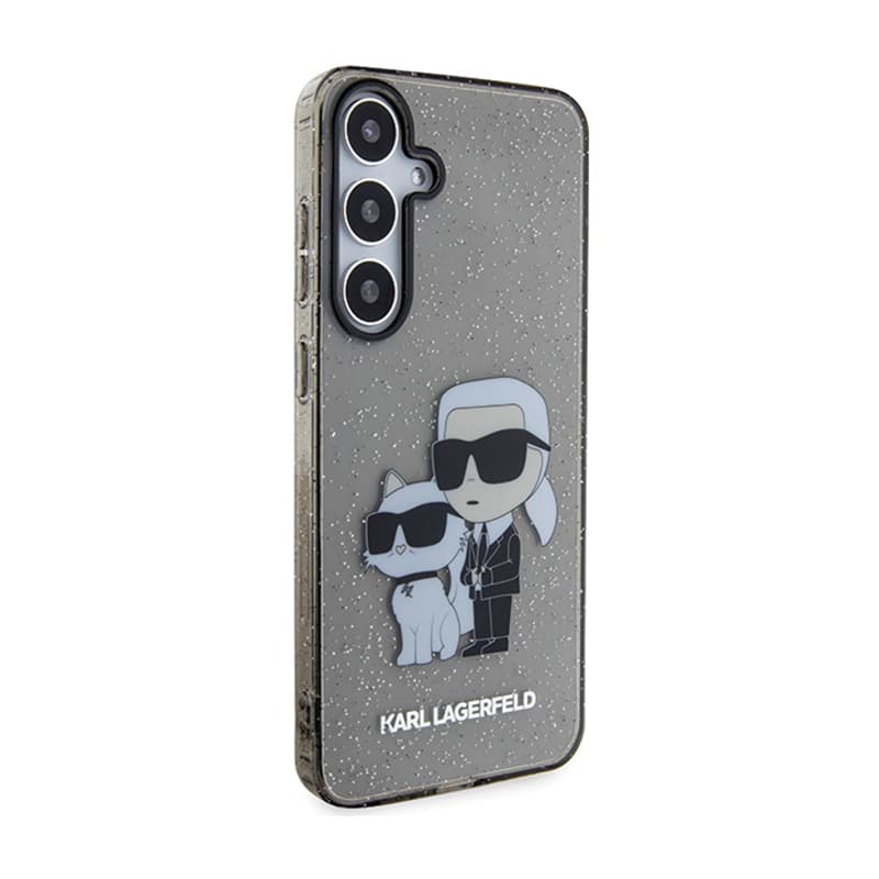 Karl Lagerfeld IML Glitter Karl & Choupette - Case for Samsung Galaxy S24+ (black) 4