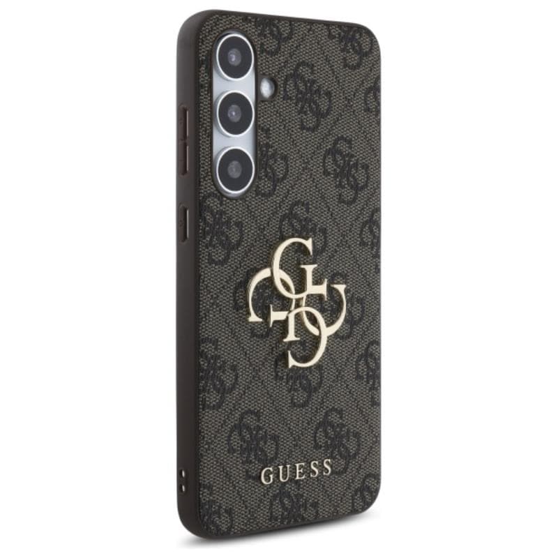 Guess 4G Big Metal Logo - Case for Samsung Galaxy S24 FE (brown) 4