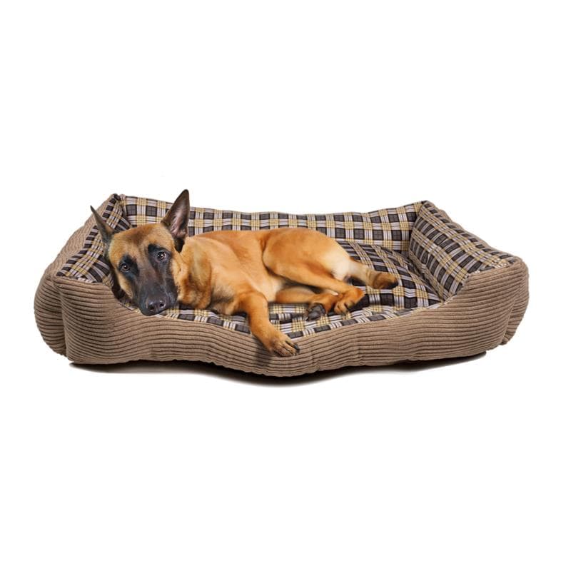 Soft bed sofa for a dog 90 x 70 x 20 cm, size XL (beige) 3