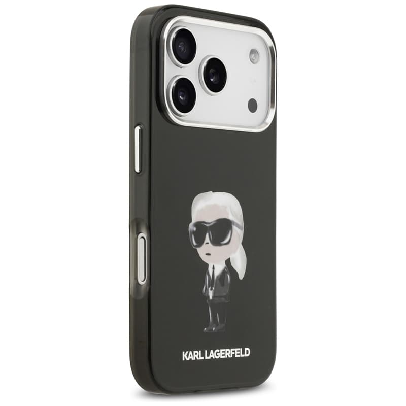 Karl Lagerfeld IML Aquarelle Karl & Logo MagSafe - Case iPhone 17 Pro (Black) 4