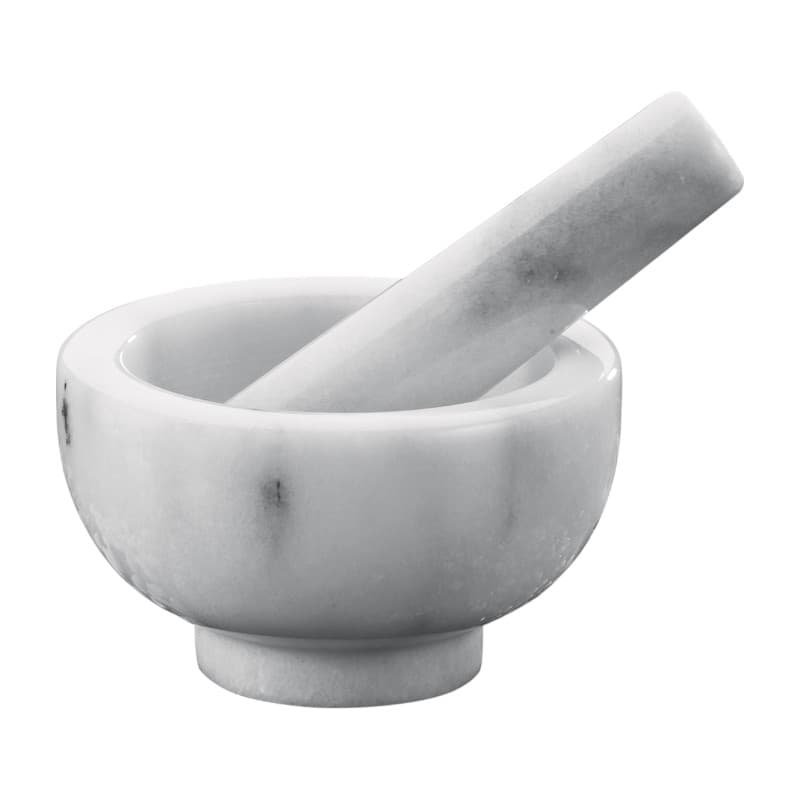 Küchenprofi - Marble Mortar for Herbs and Spices 8x5 cm