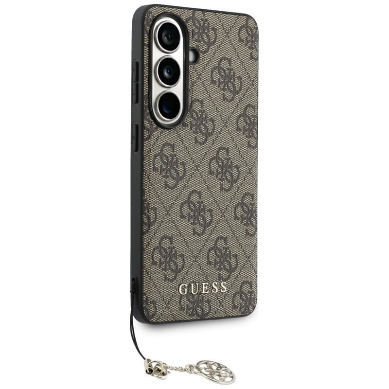 Guess 4G Classic Logo Charm MagSafe - Samsung Galaxy S26 Case (Brown) 3