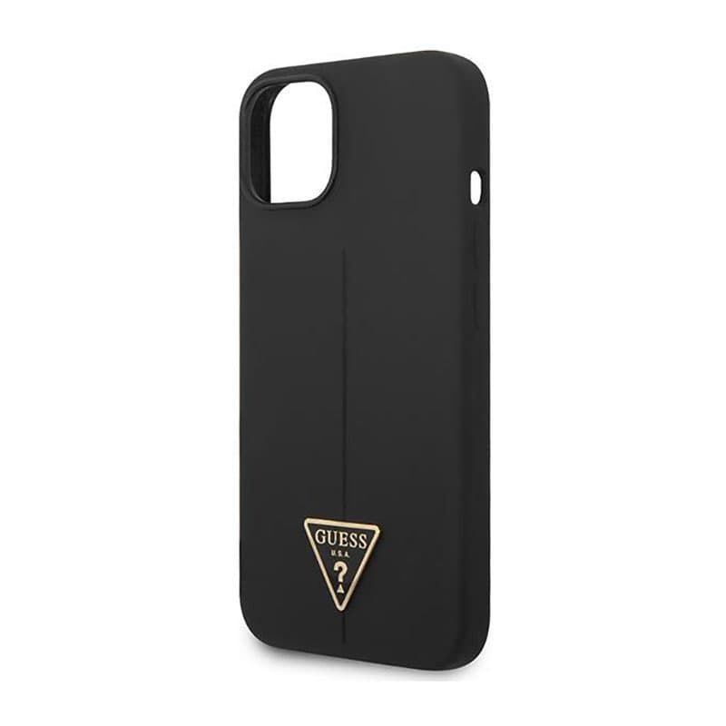 Guess Silicone Triangle Logo - Case for iPhone 14 Plus (Black) 6