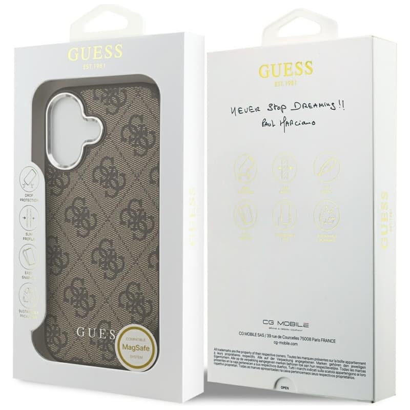 Guess 4G Classic Logo MagSafe - iPhone 17 Case (Brown) 8