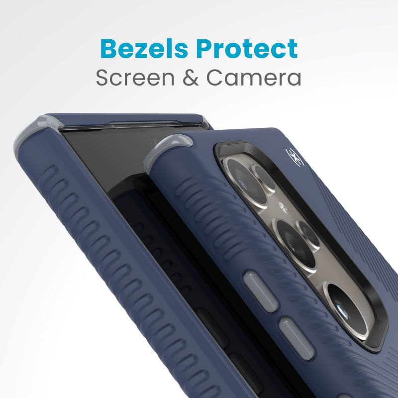 Speck Presidio2 Grip - Samsung Galaxy S24 Ultra Case (Coastal Blue / Dust Gray) 5