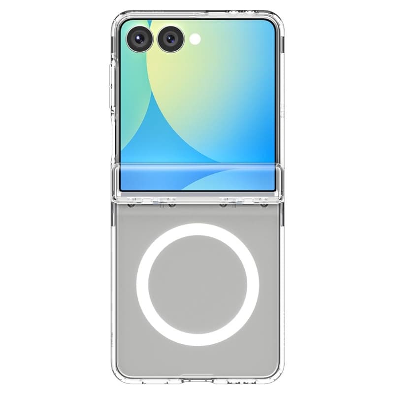 Spigen Ultra Hybrid Pro Mag MagSafe - Case for Samsung Galaxy Z Flip 7 (Clear/White) 7