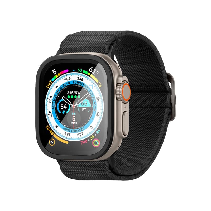 Spigen Glas.TR Slim Pro - Tempered Glass for Apple Watch Ultra 49 mm (Black) 2