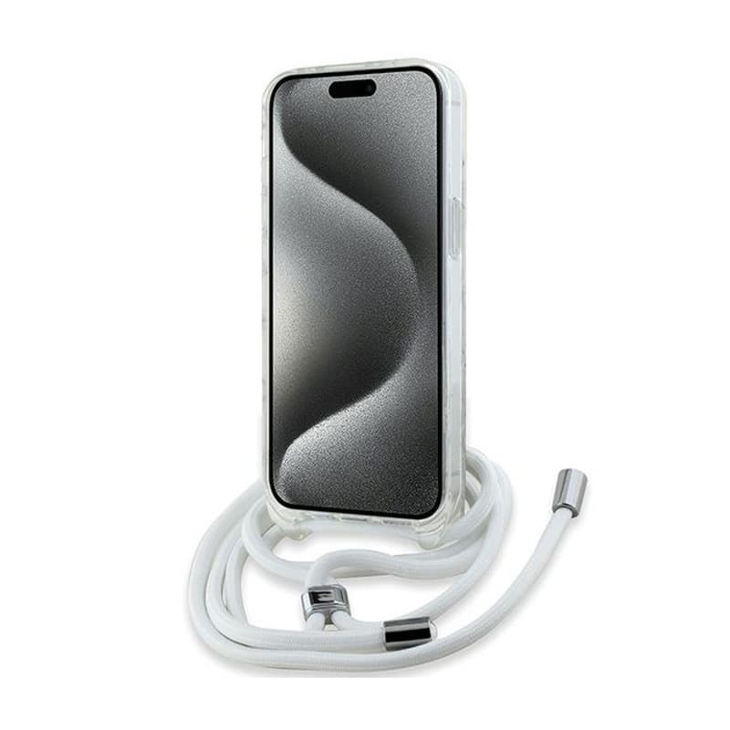 Karl Lagerfeld IML Crossbody Monogram Karl & Choupette Head MagSafe - iPhone 15 / 14 / 13 Case (Transparent) 4