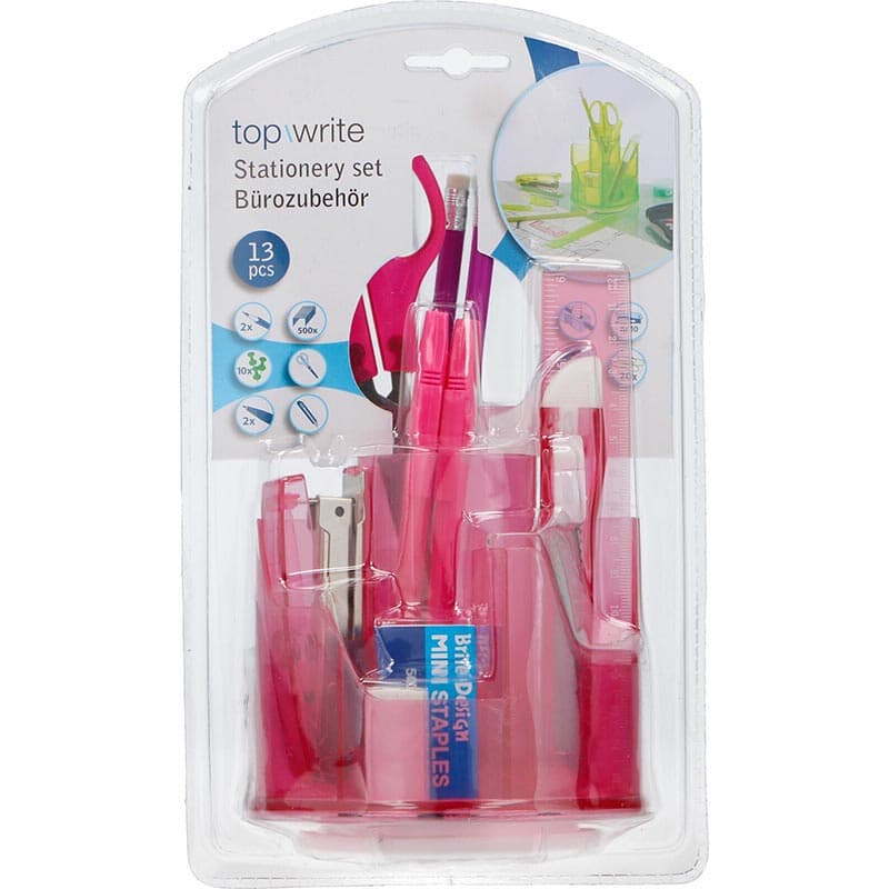 Topwrite - Desk Holder 13 elements (Pink)