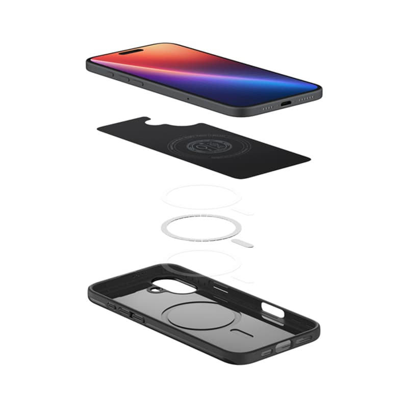 Spigen Thin Fit Mag MagSafe - Case for iPhone 16 Plus (Black) 7