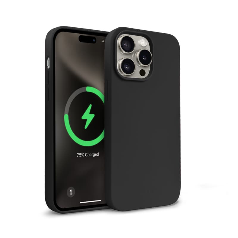 Crong Color Cover Magnetic - iPhone 15 Pro MagSafe Case (Black) 6