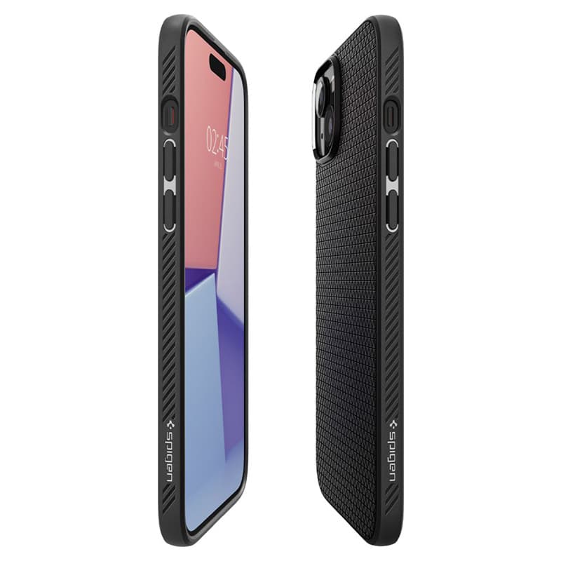 Spigen Liquid Air - Case for iPhone 15 Plus (Matte Black) 8