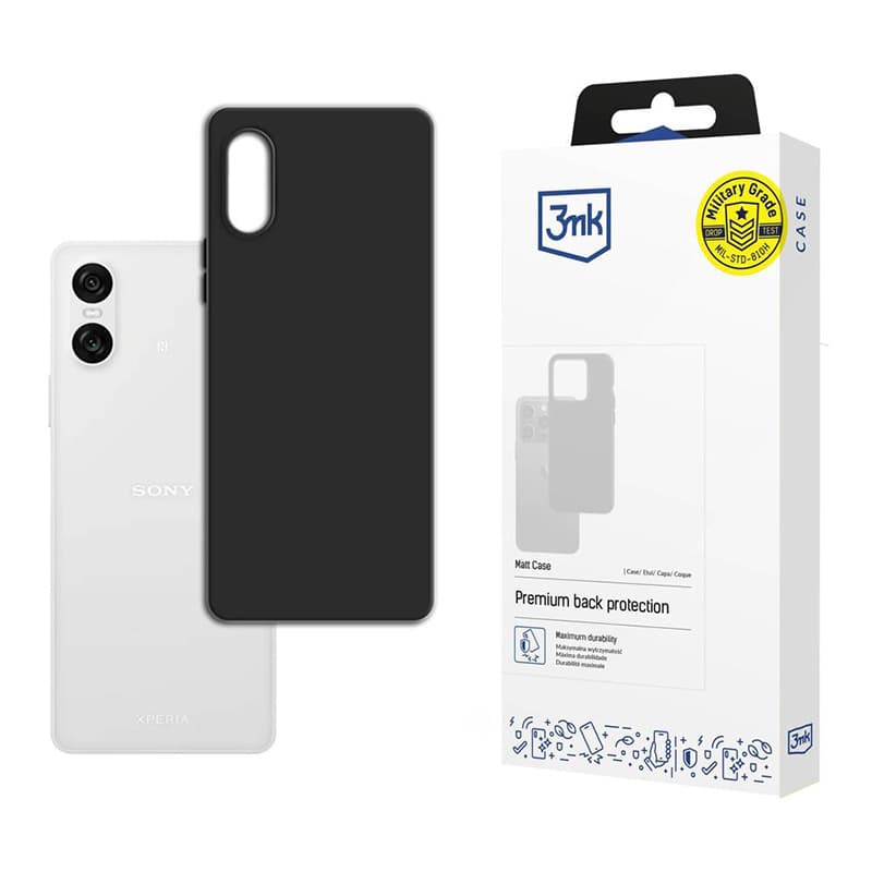 3mk Matt Case - Case for Sony Xperia 10 VI (Black) 1
