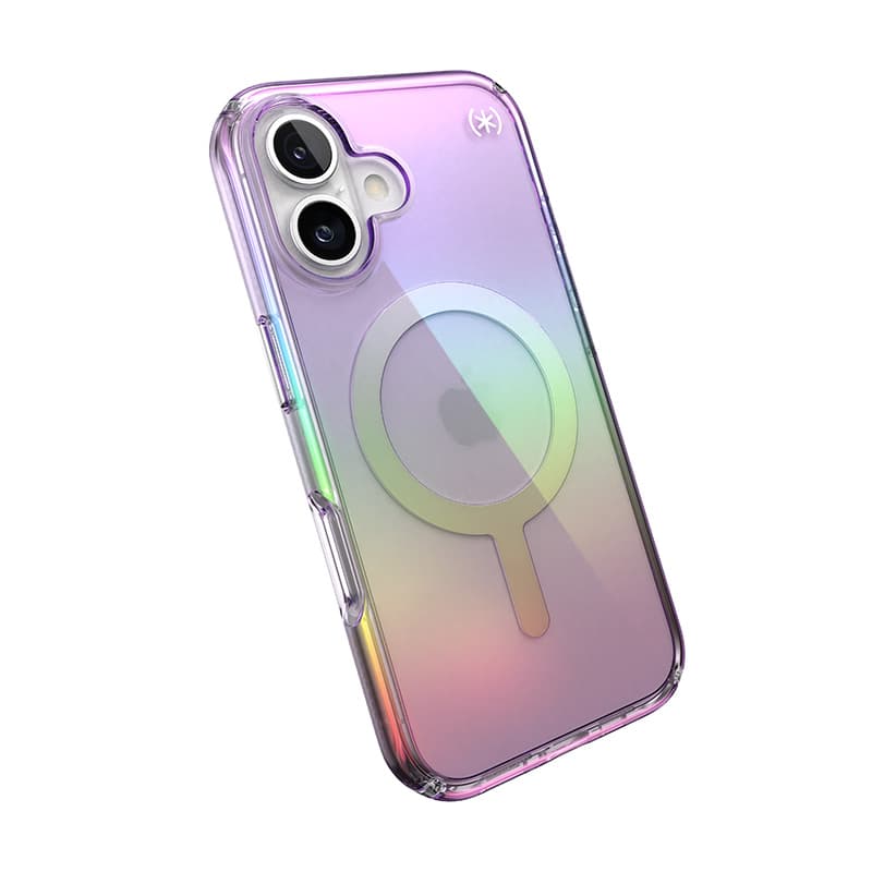 Speck Presidio2 Lux MagSafe - iPhone 16 Case (Amazing Purple / Clear) 8