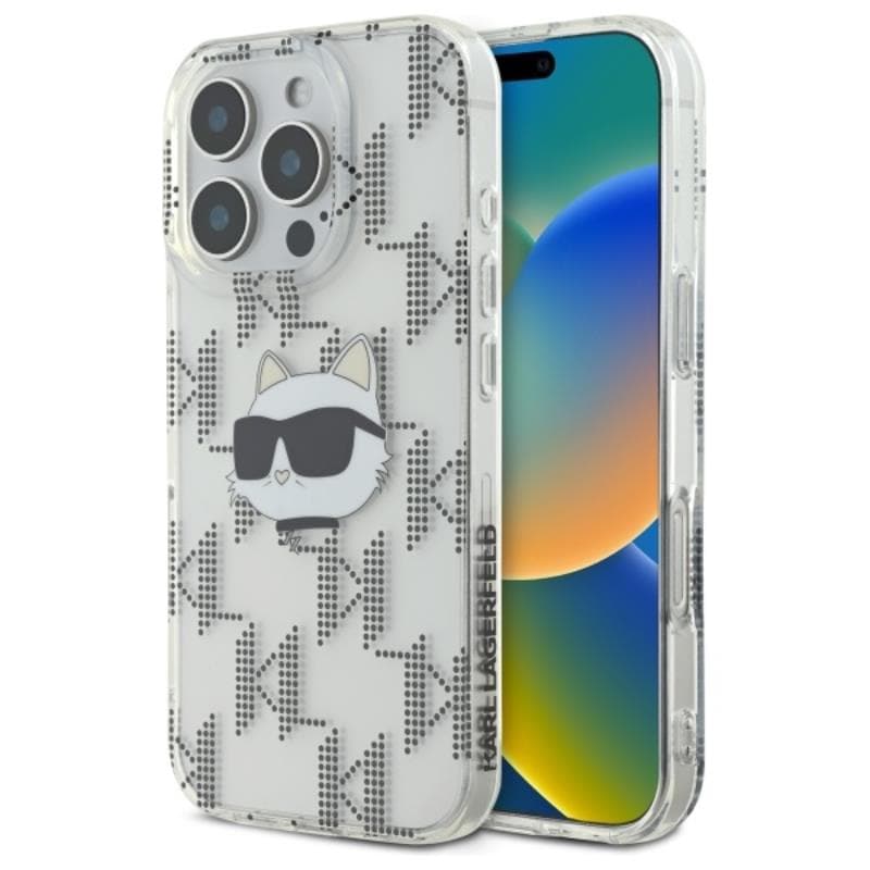 Karl Lagerfeld IML Choupette Head Electroplated - Case for iPhone 16 Pro (transparent)
