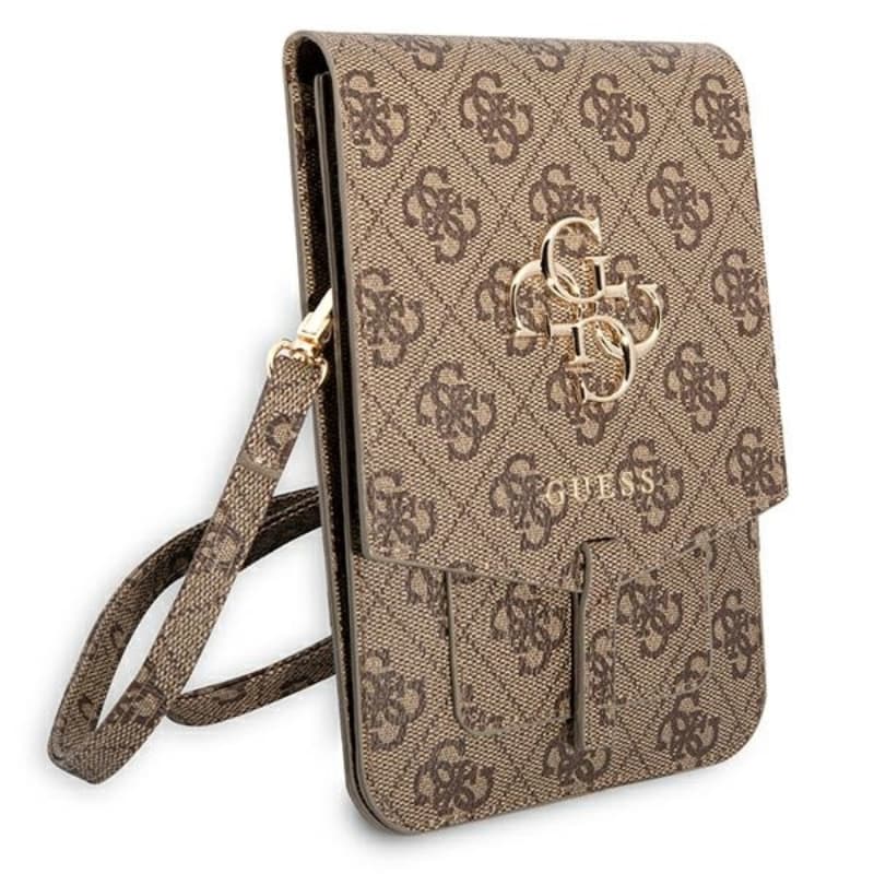 Guess 4G Big Metal Logo Phone Bag - Bag with a smartphone compartment (brown) 3