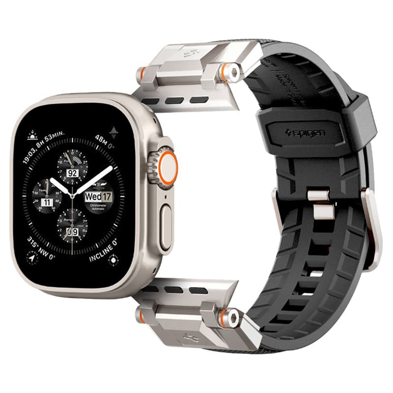 Spigen DuraPro Armor - Strap for Apple Watch 42/44/45/49 mm (Black) 2