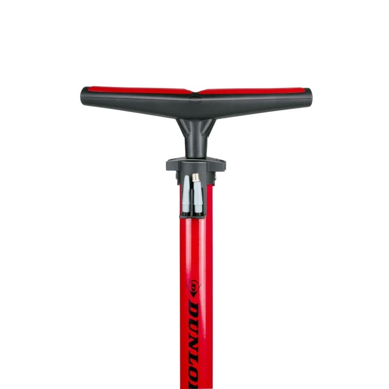 Dunlop - Floor pump for bikes, balls, mattresses with pressure gauge (Red) 4