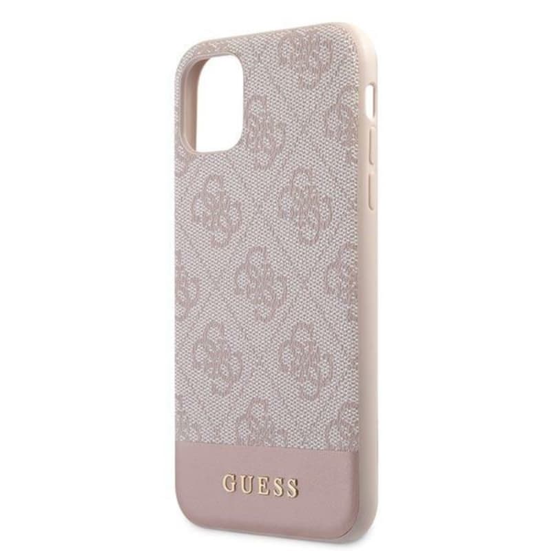 Guess 4G Bottom Stripe Collection - Case for iPhone 11 (Pink) 6