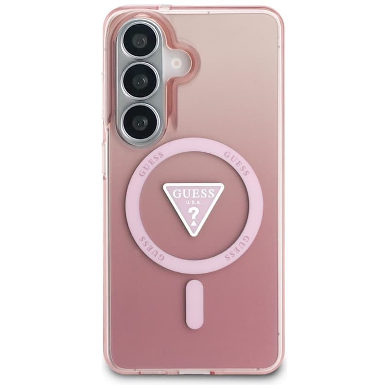 Guess IML Gradient Triangle MagSafe - Samsung Galaxy S26 Case (Pink) 3