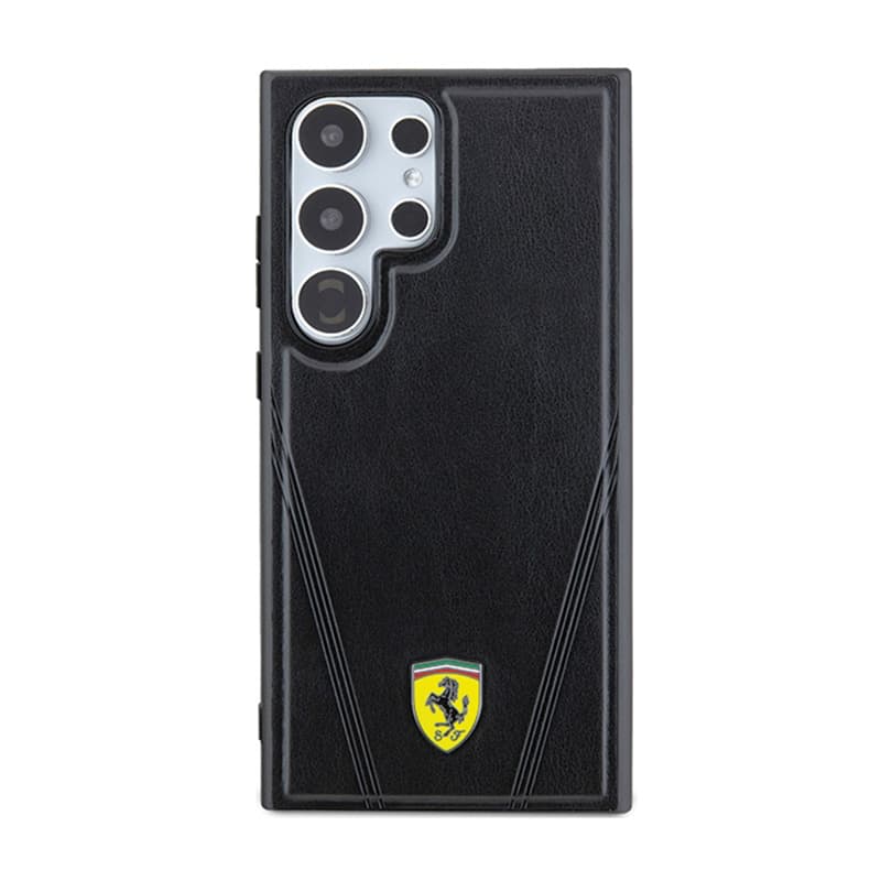 Ferrari Hot Stamp V Lines MagSafe - Samsung Galaxy S24 Ultra case (black) 3