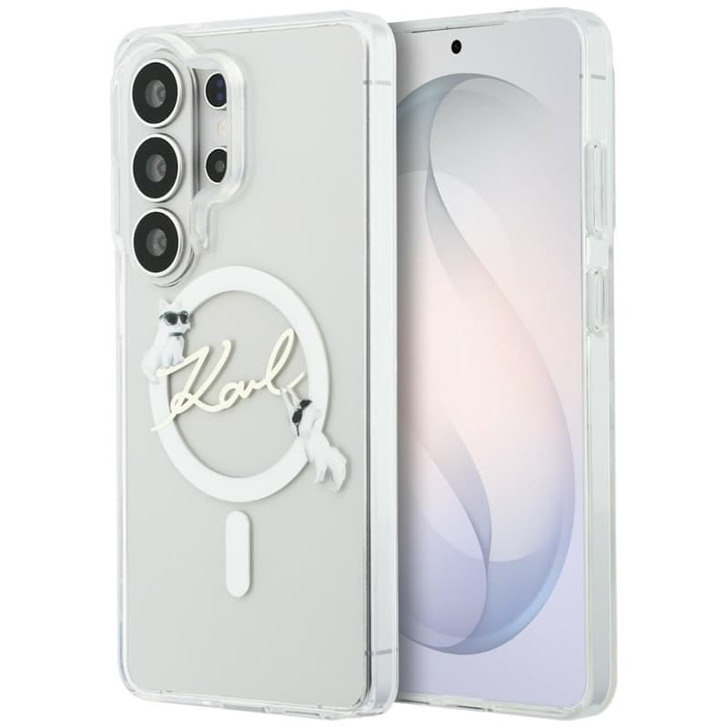Karl Lagerfeld IML KC Script MagSafe - Samsung Galaxy S26 Ultra Case (Clear) 1
